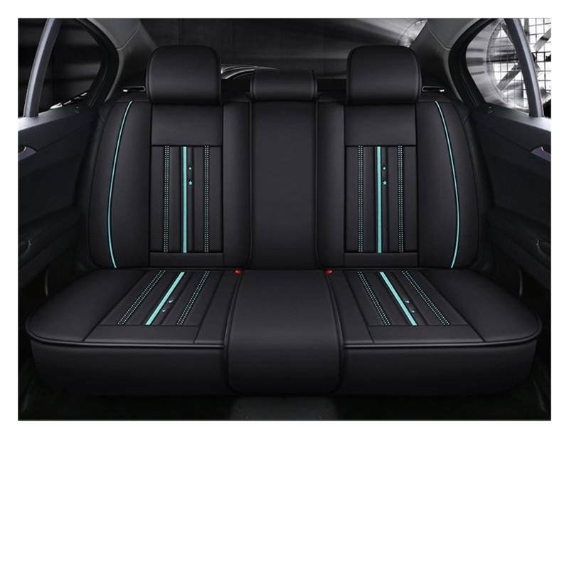 TETARI Auto-Schonbezüge Für Mazda 3 Bk 6 Gg 6 Gh Cx3 6 Gj 626 Für Demio 323 Cx5 Cx7 Cx9 Cx8 Cx30 Mx5 Auto Sitzbezug Leder Universal Sitzbezüge Auto(Rear Seats-Green) von TETARI