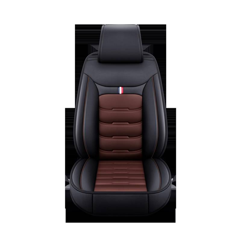 TETARI Auto-Schonbezüge Für Mitsubishi Für ASX Für Outlander Für Lancer 10 Für Pajero Für Sport Alle Modelle Leder Auto Sitzbezug Sitzbezüge Auto(1 seat Coffee) von TETARI