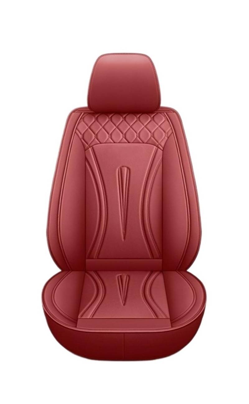 TETARI Auto-Schonbezüge Für SEAT Für Leon Für Ibiza Für Tarraco Für Ateca Für Arona Für Formentor Alle Modelle Universal 5seat Auto Leder Sitzbezüge Sitzbezüge Auto(Wine red) von TETARI