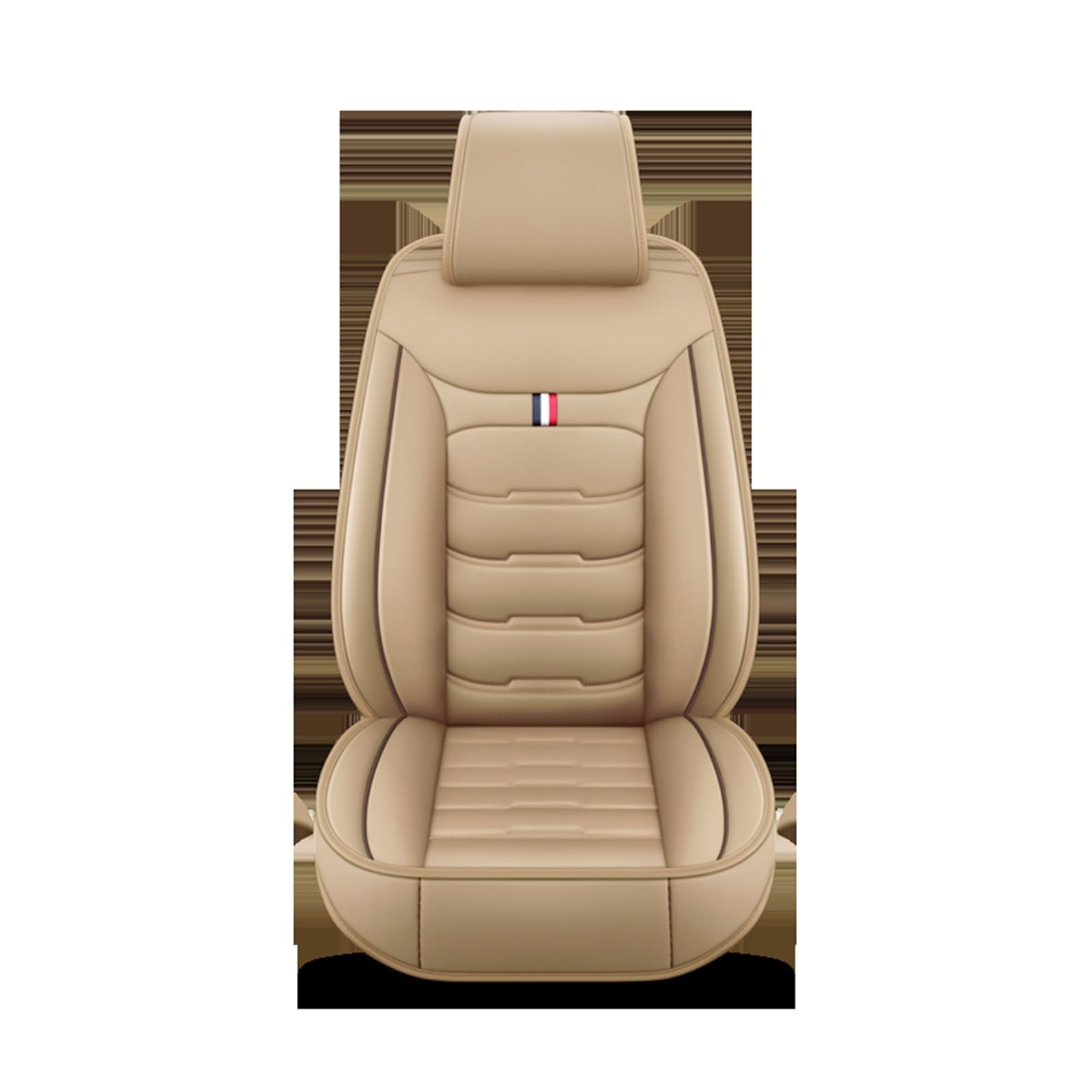 TETARI Auto-Schonbezüge Für Volvo S60 V40 Xc70 V50 Xc60 V60 V70 S80 Xc90 V50 C30 S40 Alle Modelle Leder-Autositzbezug Sitzbezüge Auto(1 seat Beige) von TETARI