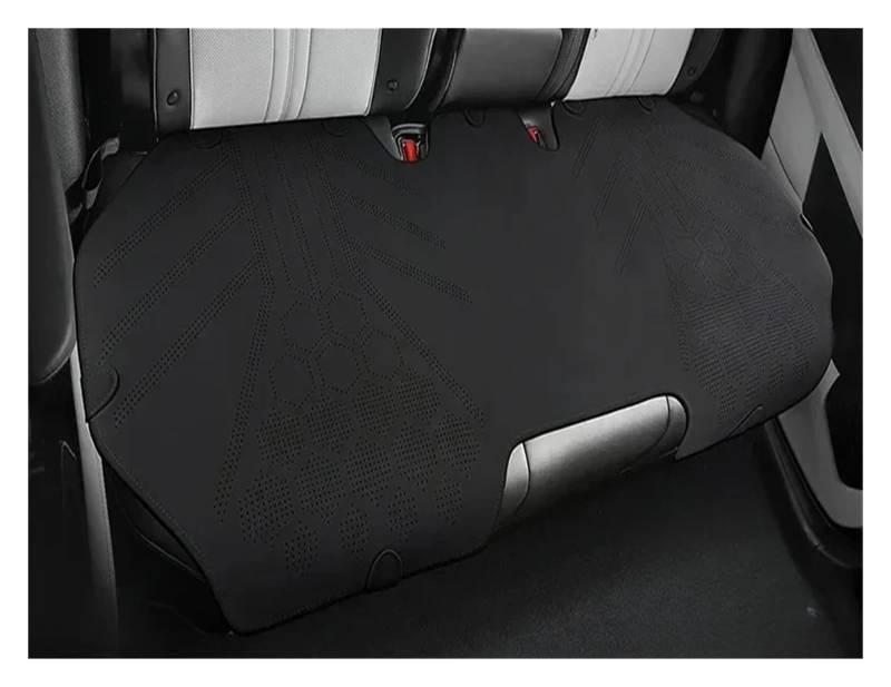 TETARI Auto-Schonbezüge Ganzjahres-Autositzbezug Atmungsaktive Wildleder-Vorder-/Rücksitz-Anti-Rutsch-Schutzkissen Sitzbezüge Auto(Black Rear seat) von TETARI