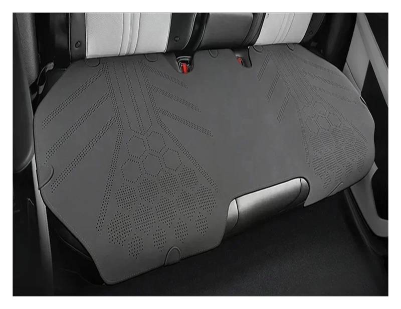 TETARI Auto-Schonbezüge Ganzjahres-Autositzbezug Atmungsaktive Wildleder-Vorder-/Rücksitz-Anti-Rutsch-Schutzkissen Sitzbezüge Auto(Grey2 Rear seat) von TETARI