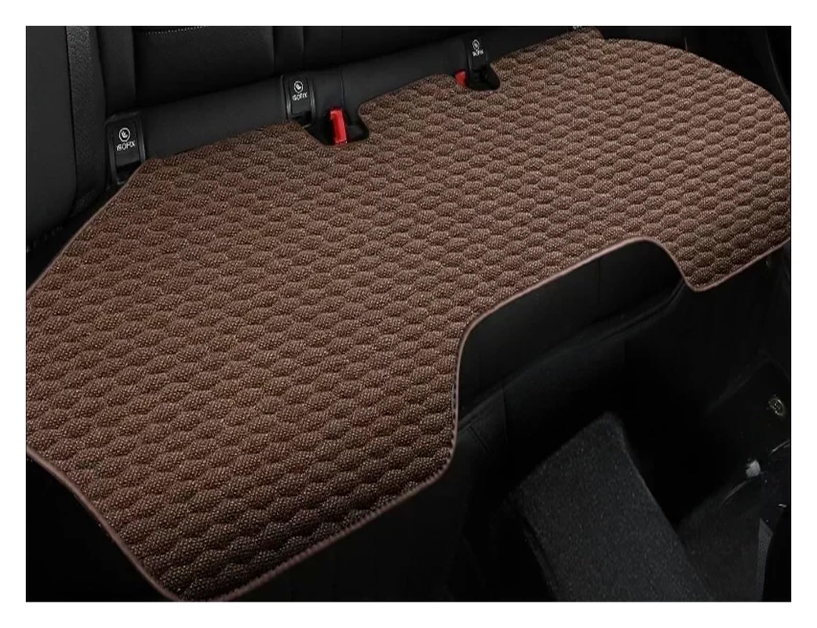 TETARI Auto-Schonbezüge Universeller Autositzbezug Für Vier Jahreszeiten, Atmungsaktive Flachs-Sitzbezüge Für Den Schutz Von Autositzen Sitzbezüge Auto(Brown Rear seat) von TETARI