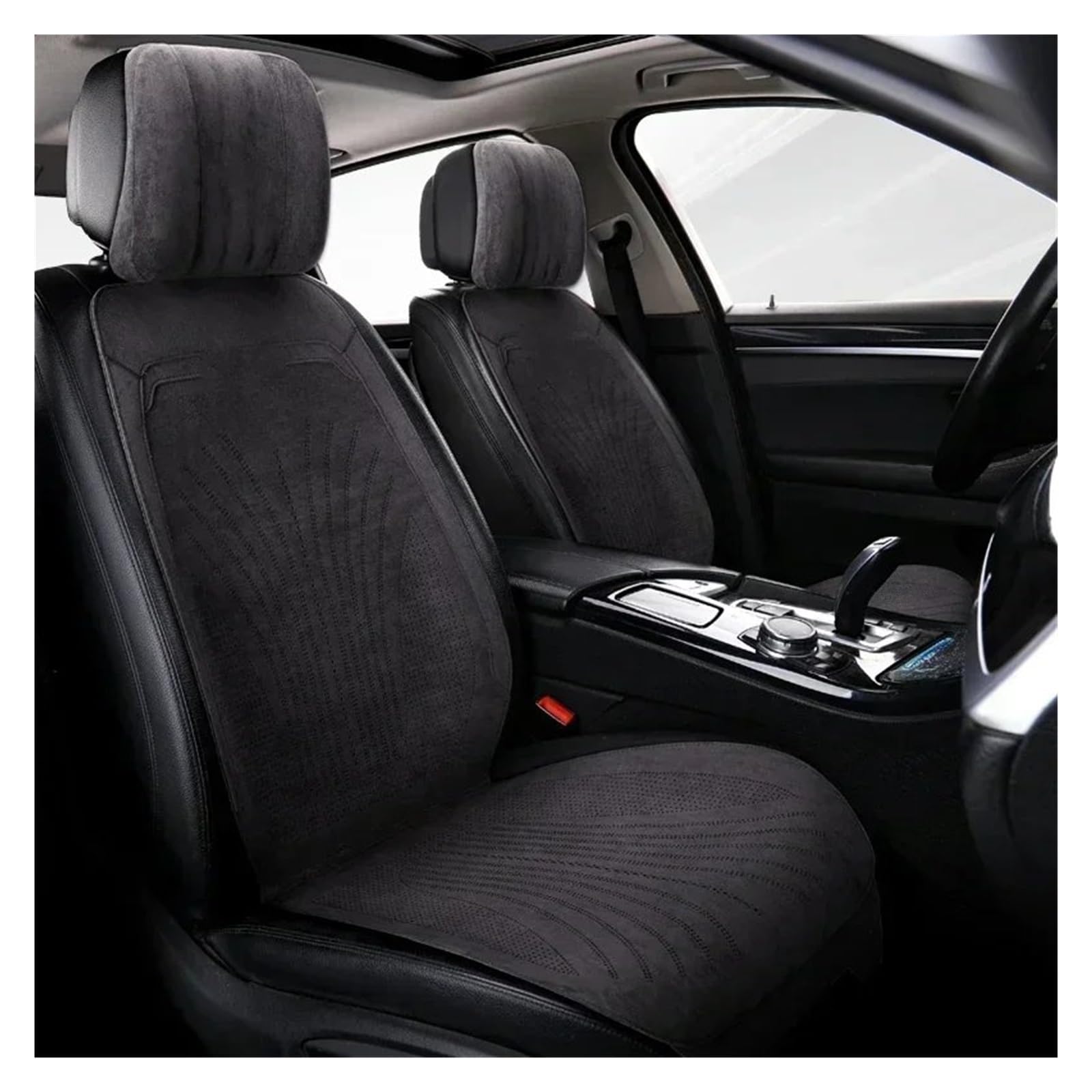 TETARI Auto-Schonbezüge Universeller Autositzbezug Wabenkissen Belüftungsblatt Sitzbezüge Für Kühle Autositze Schutz Sitzbezüge Auto(2pc Black seat) von TETARI