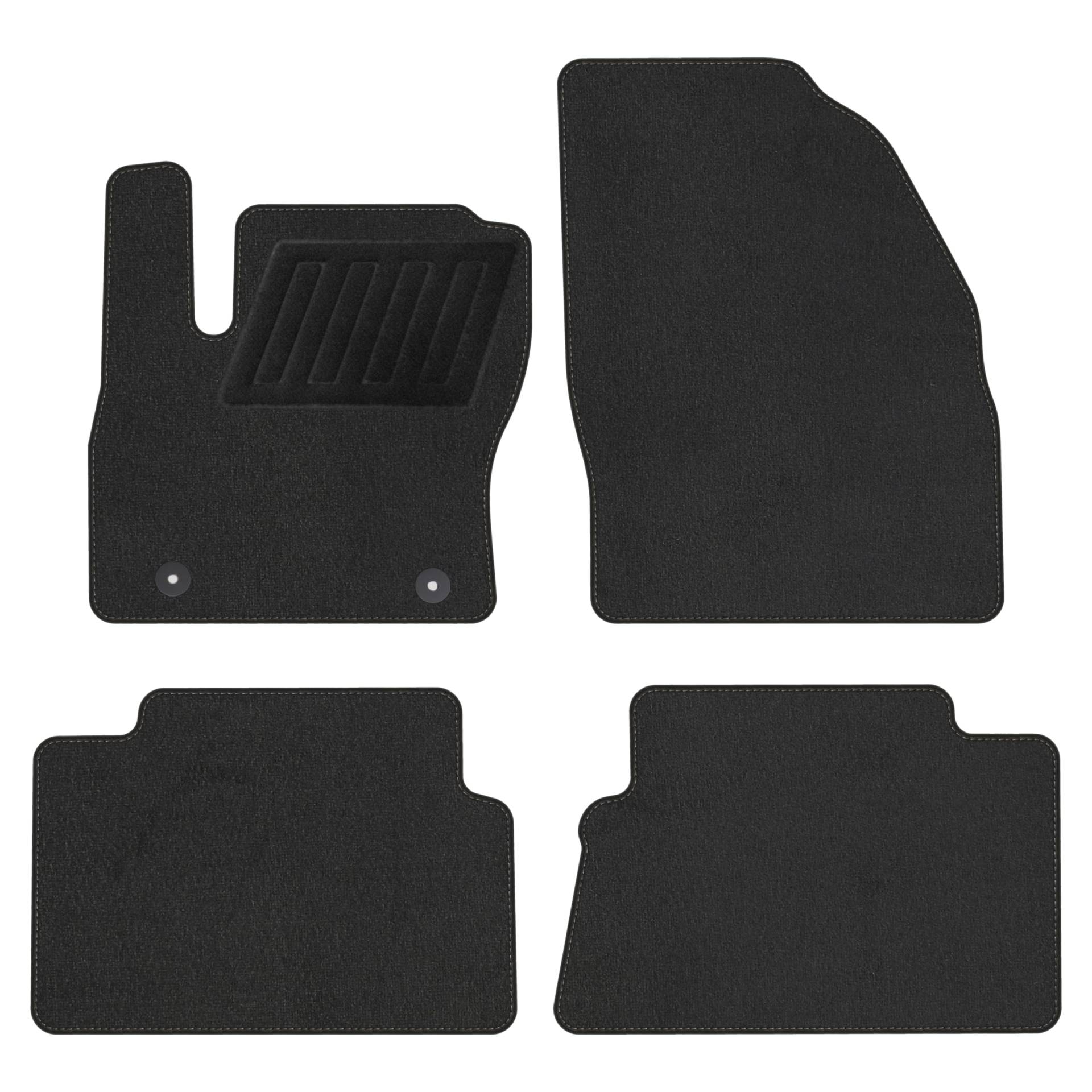 TEXER Textil Fußmatten Passend für Ford Kuga I 2011-2012 Comfort von TEXER