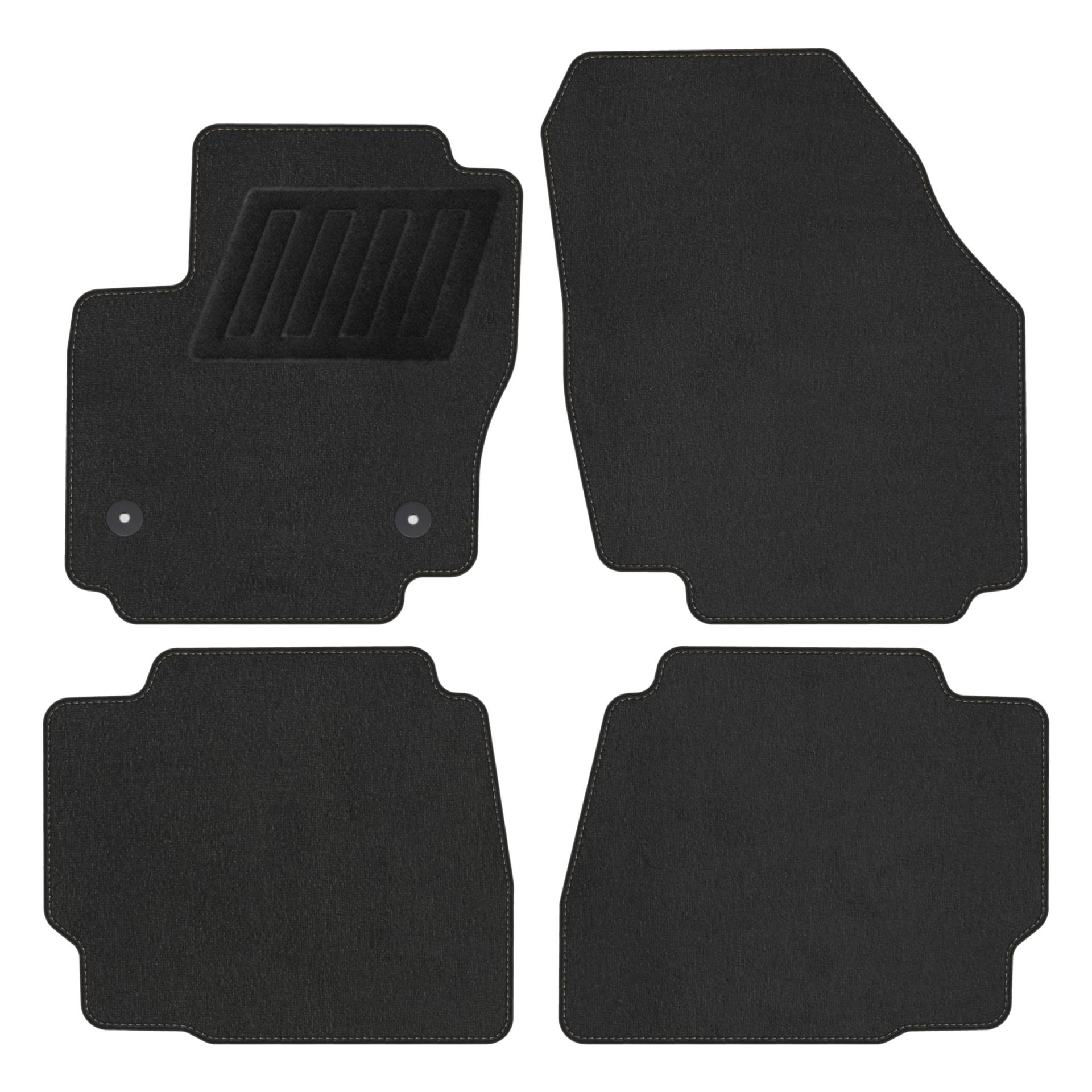 TEXER Textil Fußmatten Passend für Ford Mondeo IV 2012-2014 Comfort von TEXER