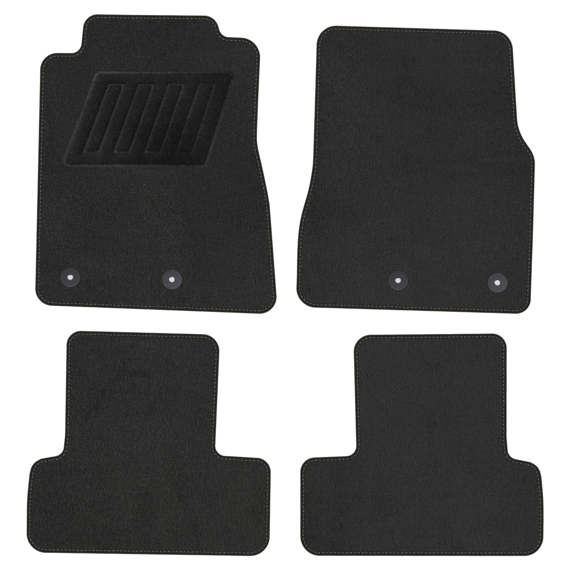 TEXER Textil Fußmatten Passend für Ford Mustang V FL Bj. 2009-2013 Comfort von TEXER