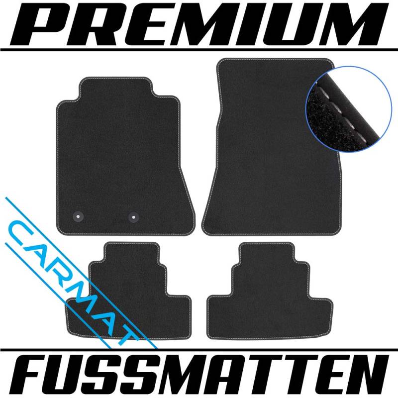 TEXER Textil Fußmatten Passend für Ford Mustang VI Bj. 2013- Premium von TEXER