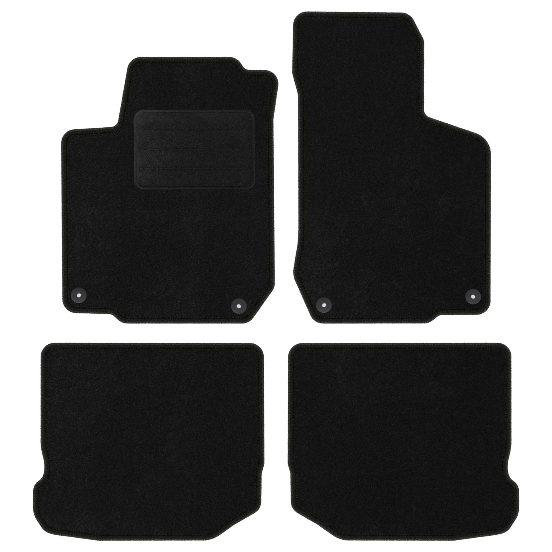 TEXER Textil Fußmatten Passend für Volkswagen New Beetle 1997-2010 Basic von TEXER