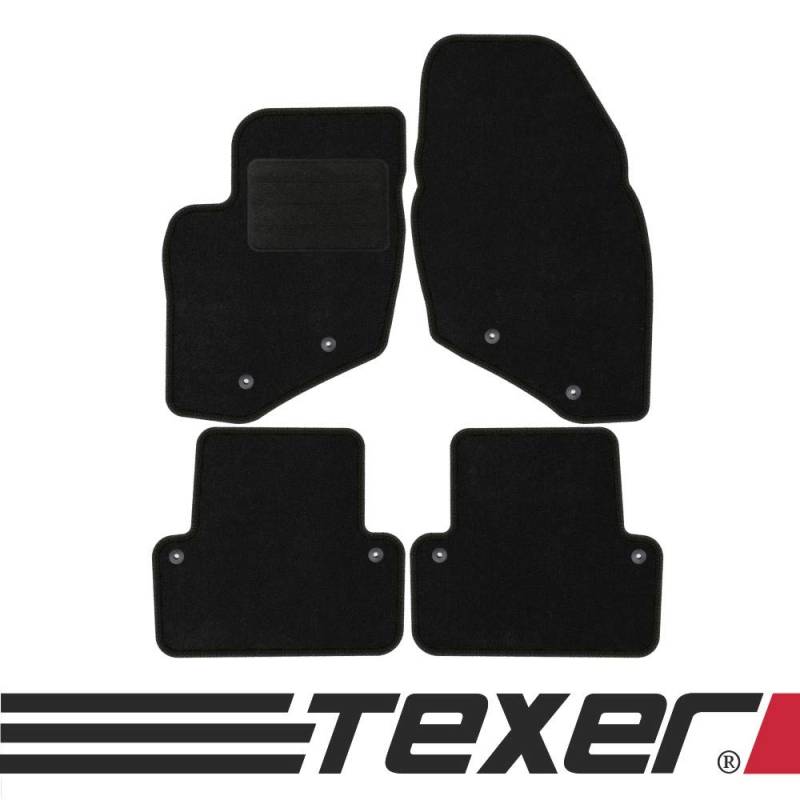 TEXER Textil Fußmatten Passend für Volvo S80 I Bj. 1998-2006 Basic von TEXER