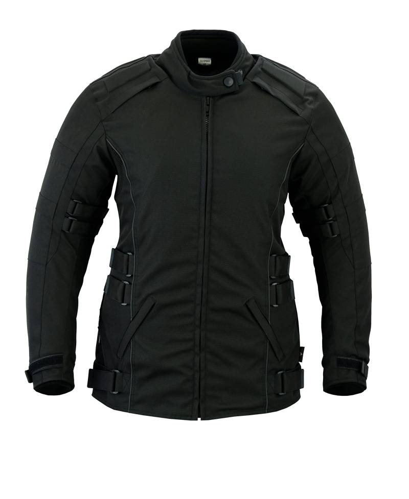 Texpeed Motorradjacke damen mit protektoren - Motorrad Motorroller Biker Wasserdicht Jacke Mit Rüstung (EN 1621-1) Schwarz - 5XL von Texpeed