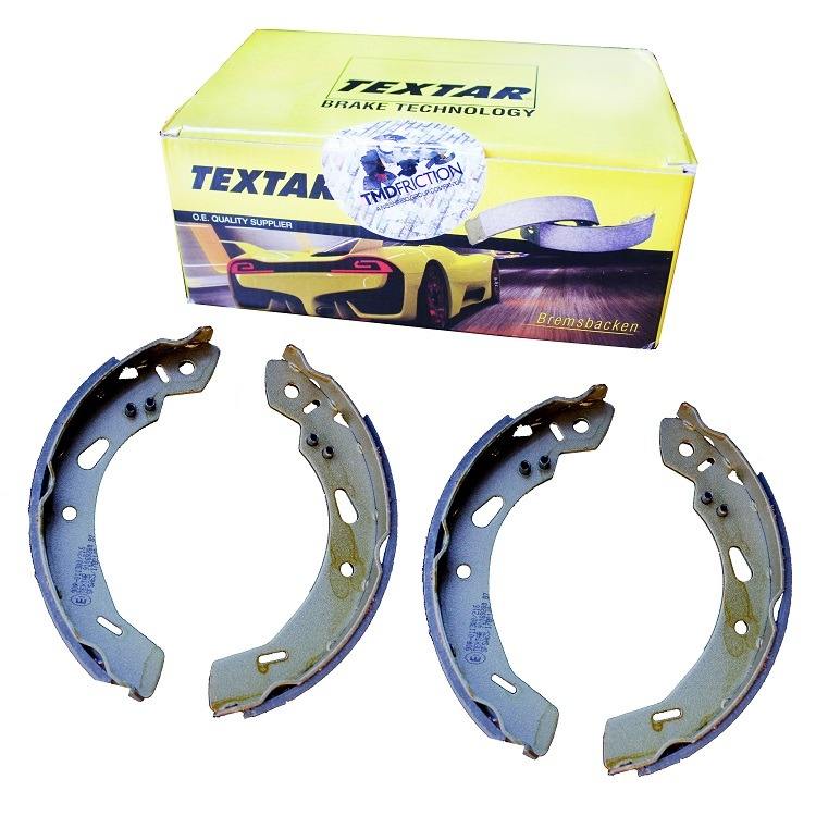 4 Textar Bremsbacken vormontiert mit Radzylinder Seat Arosa Skoda Felicia VW Caddy Golf Lupo von TEXTAR