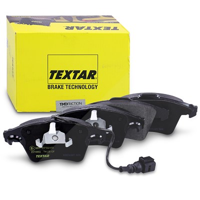 Textar Bremsbelagsatz mit Warnkontakt vorne [Hersteller-Nr. 2374602] für VW von TEXTAR