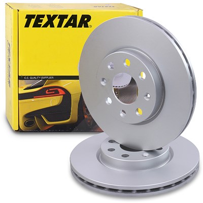 Textar Bremsscheibe belüftet vorne [Hersteller-Nr. 92145703] für Fiat, German E Cars, Opel von TEXTAR