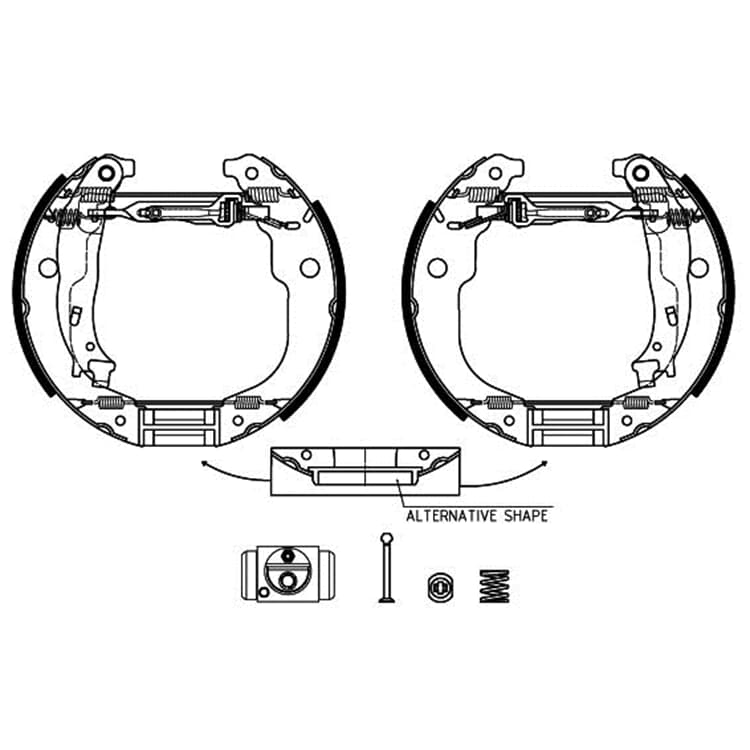 Textar Bremsbacken hinten Citroen Peugeot von TEXTAR