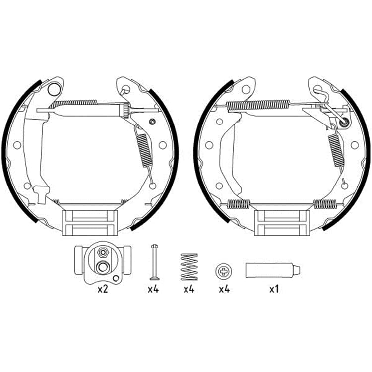 Textar Bremsbacken hinten Chevrolet Matiz Daewoo Matiz von TEXTAR