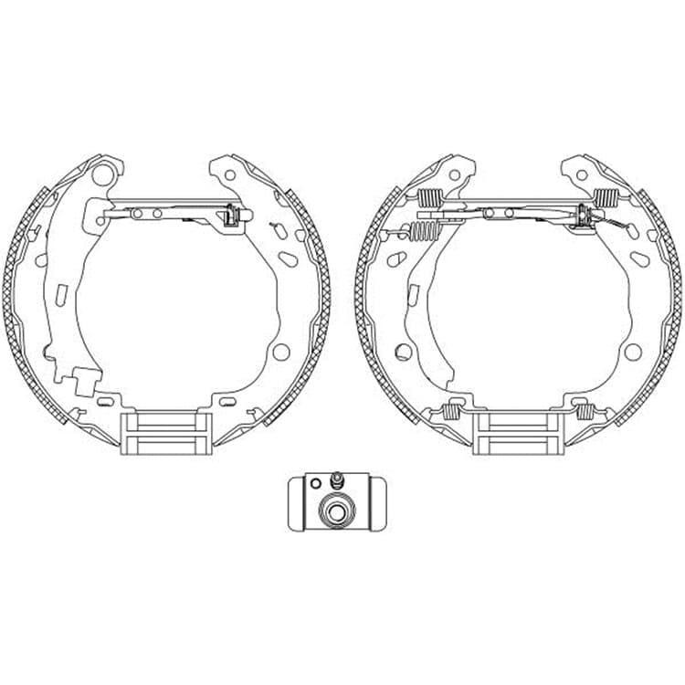 Textar Bremsbacken hinten Citroen C2 C3 Peugeot 1007 von TEXTAR