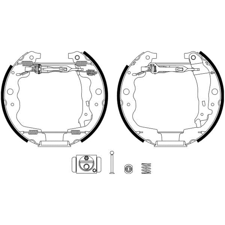 Textar Bremsbacken hinten Dacia Lada Mercedes Renault von TEXTAR