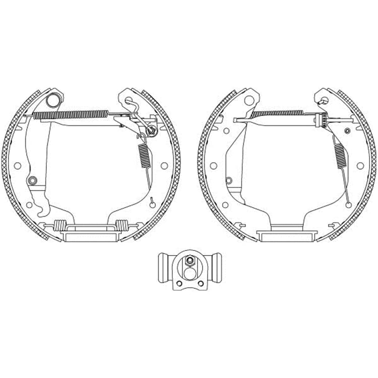 Textar Bremsbacken hinten Daewoo Espero Lanos Nexia Opel Astra Vectra von TEXTAR