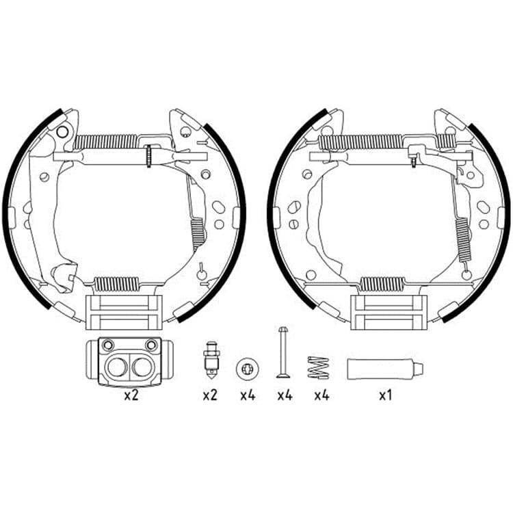 Textar Bremsbacken hinten Hyundai Atos von TEXTAR