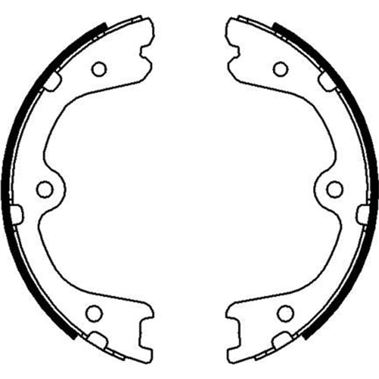 Textar Bremsbacken hinten Mercedes Nissan Renault von TEXTAR