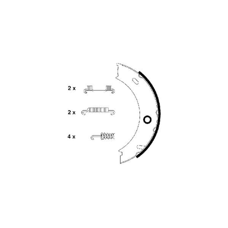 Textar Bremsbacken hinten Mercedes Sprinter VW Lt von TEXTAR