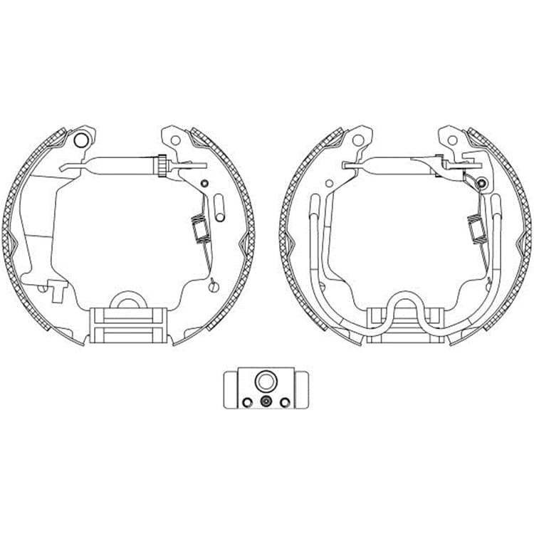 Textar Bremsbacken hinten Opel Agila von TEXTAR