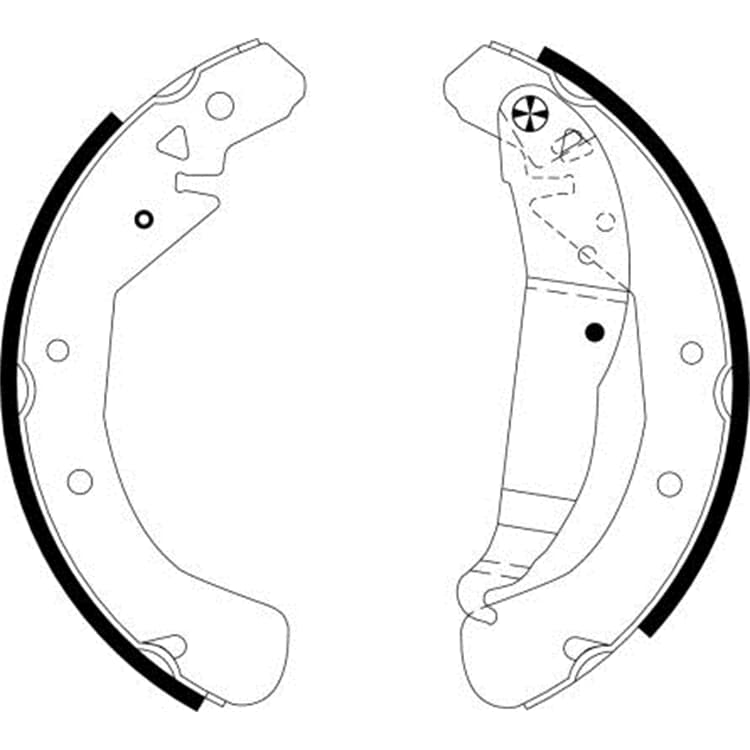 Textar Bremsbacken hinten Opel Astra Combo von TEXTAR