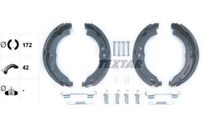 Textar Bremsbackensatz, Feststellbremse [Hersteller-Nr. 91066700] für Citroën, Opel, Fiat, Peugeot von TEXTAR