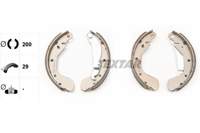 Textar Bremsbackensatz [Hersteller-Nr. 91058100] für Opel, Vauxhall von TEXTAR