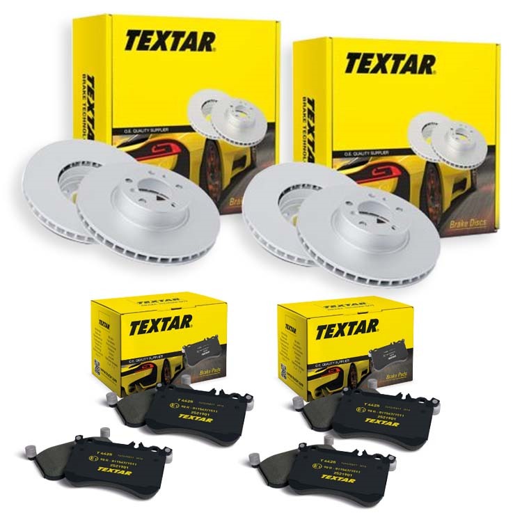 Textar Bremsscheiben + Bremsbel?ge vorne + hinten BMW X3 X4 von TEXTAR