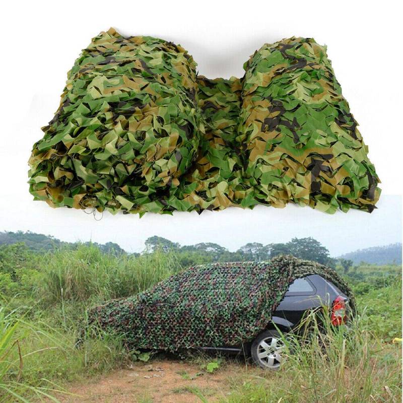 Tarnnetz Camouflage Netz 6X4m, Jagd Military Camouflage Netze, Woodland Armee ausbildung Camo netting Auto Abdeckungen Zelt Schatten camping Sun Shelter von TFCFL