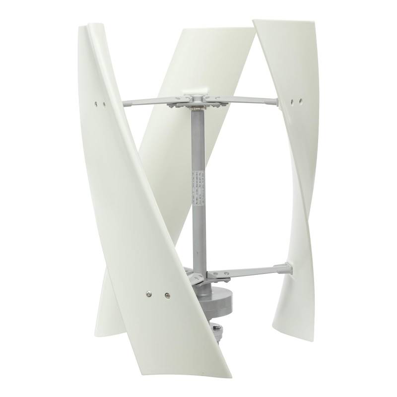 TFIANYNI Windgenerator Vertikal Windkraftanlage 500W, Mit Intelligenten Mikroprozessor Controller Und Automatische Bremsfunktion, IP67, Geräuscharmer (3 Flansch Loch, 12V) von TFIANYNI