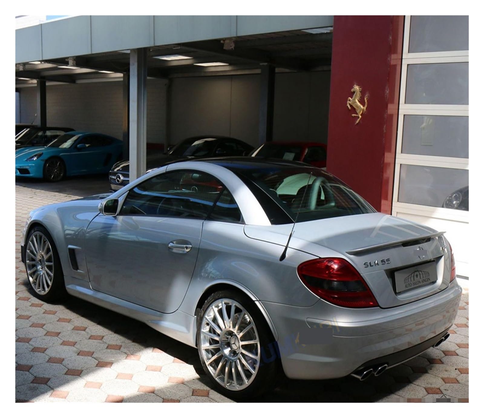 Kohlefaser-Hecklippe, Heckspoilerflügel, Kompatibel For Mercedes R171, Kompatibel For Benz SLK-Klasse R171 SLK200 SLK280 SLK300 SLK350 Spoiler 2005–2011(Unpainted) von TFUYFGD