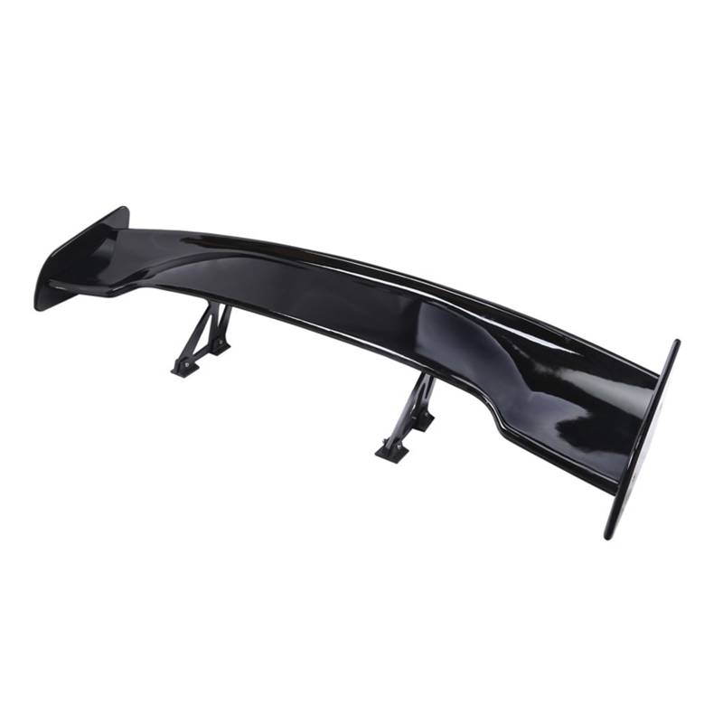 Kompatibel For Lancer EX Spoiler ABS Material Auto Hinten Flügel 2010 2012 2013 2014 Universale Auto Gt Flügel Teile Carbon Faser Stamm(ABS Glossy Black) von TFUYFGD