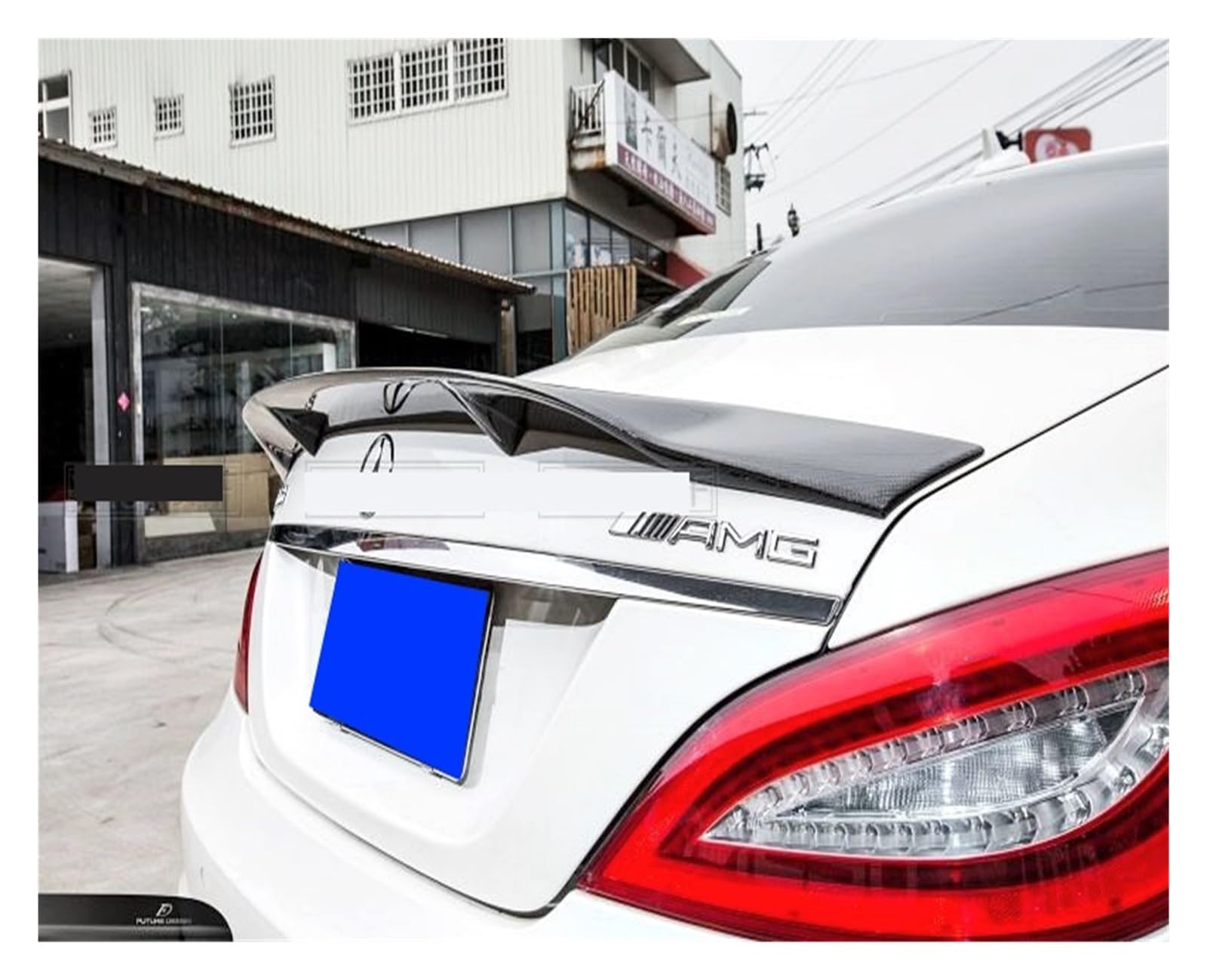 Kompatibel For Mercedes CLS-Klasse W218, Spoiler Aus Kohlefaser, Heckspoilerflügel, R-Stil 2011 2012 2013 2014 2015 2016(Carbon Fiber) von TFUYFGD