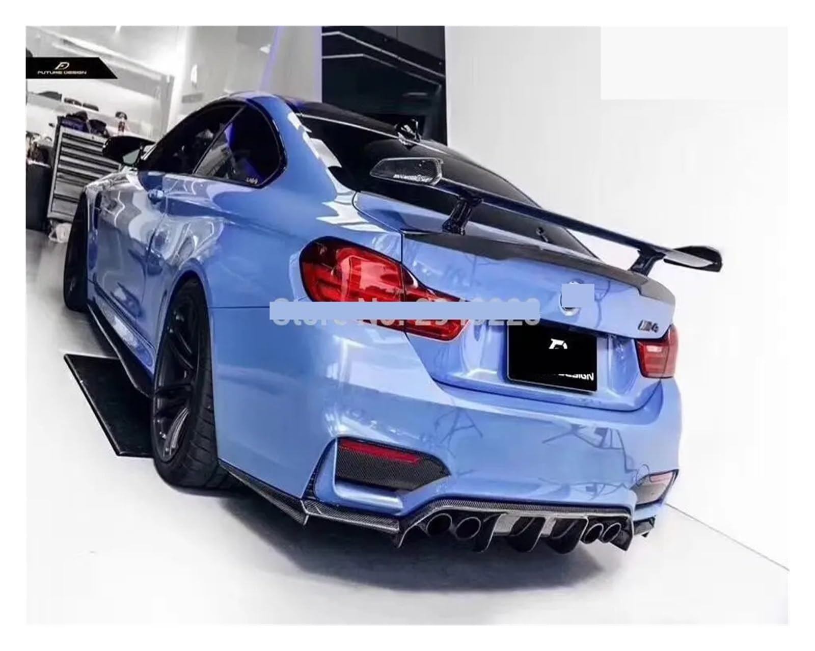 M Performance Style, Kompatibel For BMW M1 M3 M4 M5 M6 F10 F30 G30 GT, Spoiler Aus Kohlefaser, Heckspoiler, Flügel, Kofferraumabdeckung, Auto-Styling von TFUYFGD