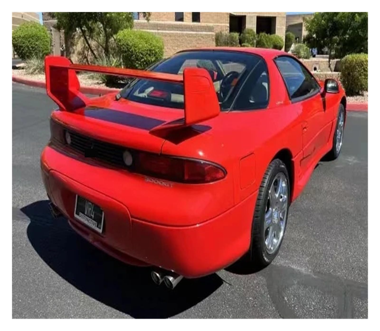 Ｓｔｙｌｅ Kofferraumspoiler, Kompatibel For Mitsubishi 3000GT, Auto-Kohlefaser-Heckspoiler, Movie Super Star Spoiler(Unpaited fiberglass) von TFUYFGD