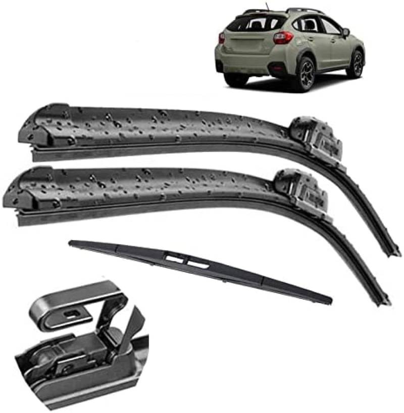 Scheibenwischer-Set für vordere und hintere Scheibenwischer, für Subaru XV, für Crosstrek GP 2012 2013 2014 2015 2016 von TGCXHRF