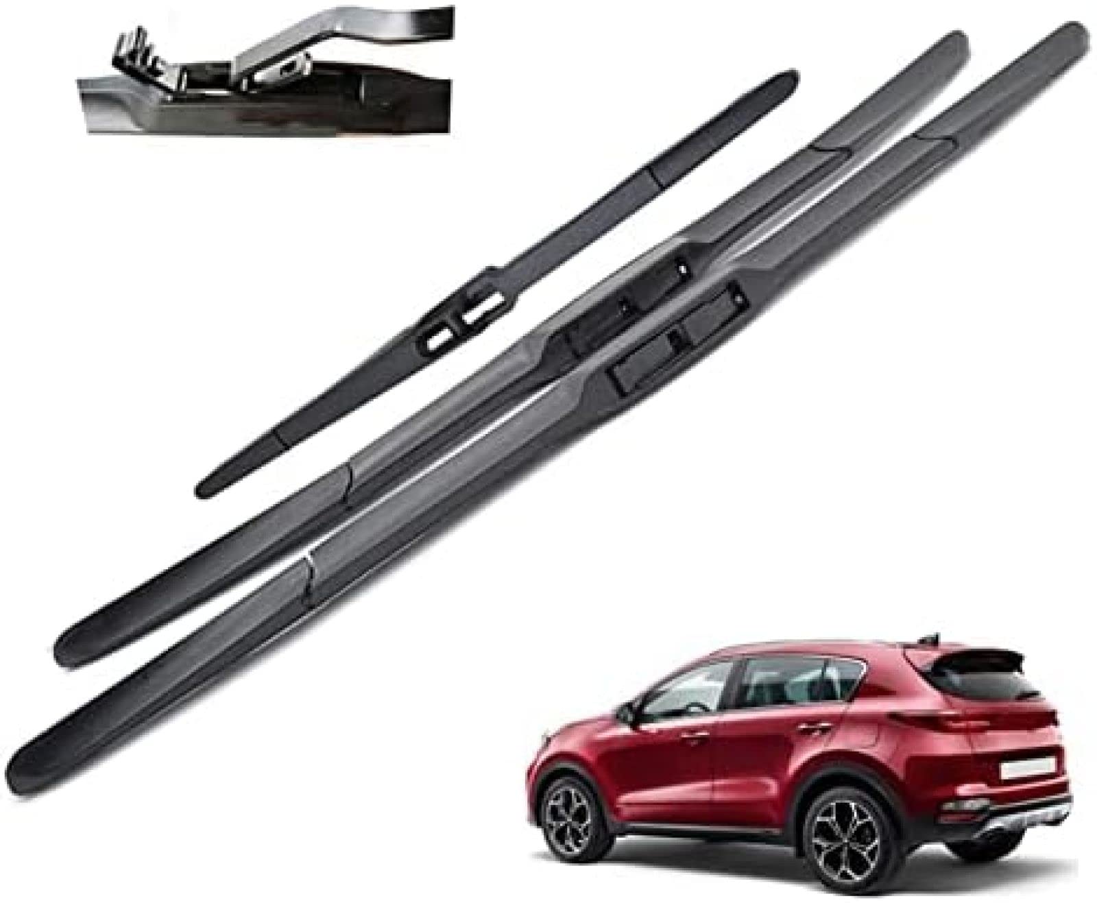 Scheibenwischer Vorne und Hinten Wischerblätter Set Für Kia Für Sportage QL 2016 2017 2018 2019 2020 Windschutzscheibe Windschutzscheibe Fenster 26" 16" 11" von TGCXHRF