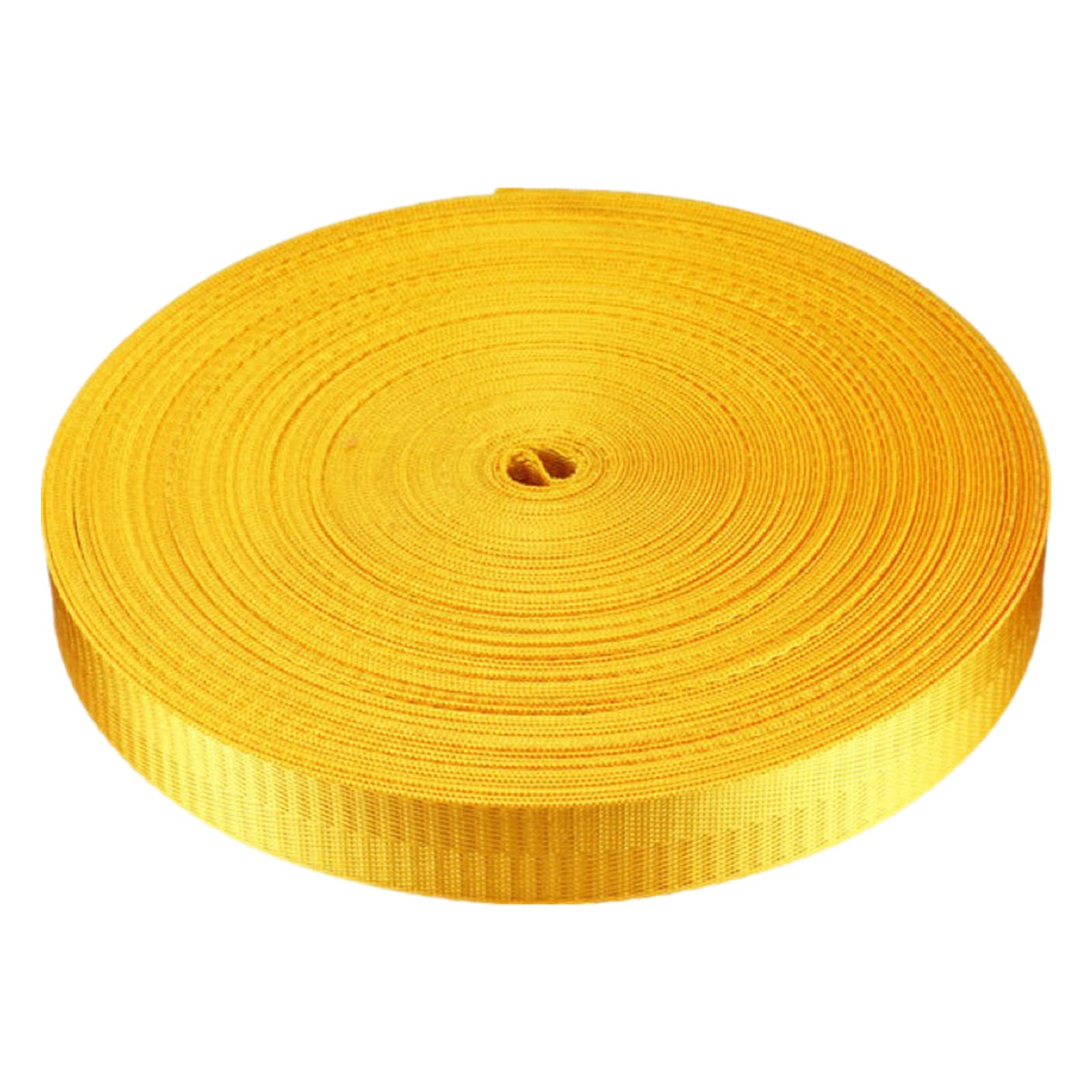 Nylon Gurtband Garten Baum Krawatten Riemen, Gurtband 25 mm 38 mm, flaches Nylon-Polstergurtband for Taschengurte, Rucksäcke, Frachtgurte, Gepäckgurte(Giallo,25MM x 5Yards) von TGDGFKIAS