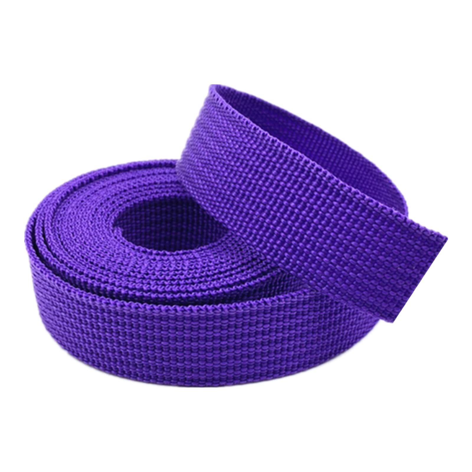 Nylon Gurtband Garten Baum Krawatten Riemen, Strapazierfähiges Nylon-Gurtband for Taschen, Haustier-Leine, Rucksack-Umreifung, Nähen, Tasche, Gürtel, Zubehör, 10 Yards/Rolle(Purple,20MM) von TGDGFKIAS