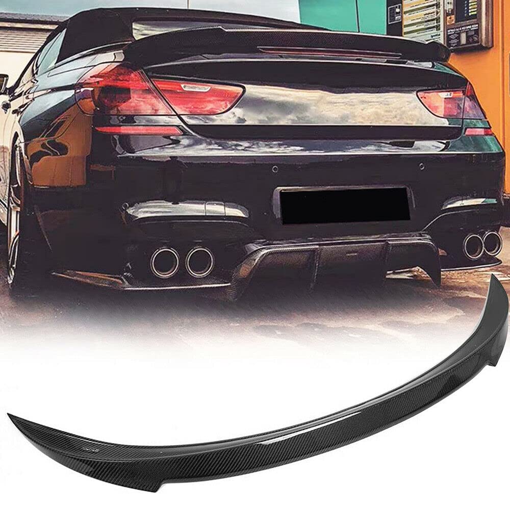 TGFOF Carbon Kohlefaser Heckspoiler passend für BMW 6er M6 F06 F12 640i 650i Limousine 2012-2016 Kofferraum Deckel Spoiler Flügel Lippe Auto Zubehör von TGFOF