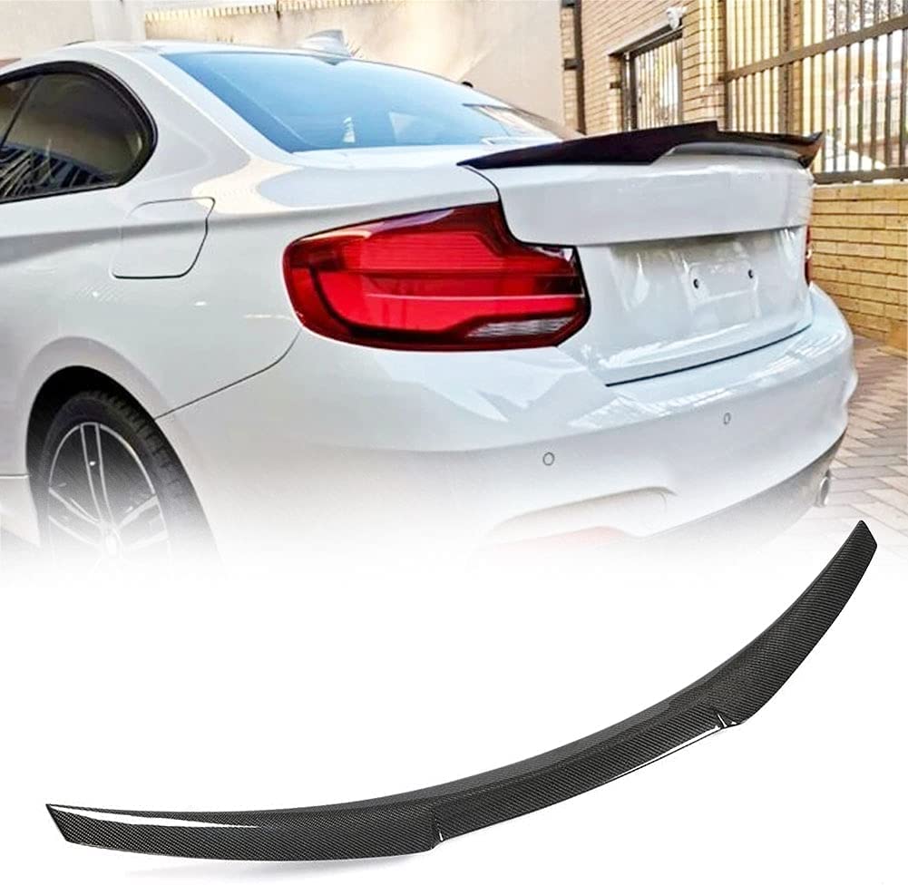 TGFOF Echte Carbon Kohlefaser Heckspoiler für BMW F22 F87 M2 220i 228i 230i M235i M240i Coupé 14-19 Auto Kofferraumdeckel Spoiler Flügel Lippe M4V-Typ von TGFOF