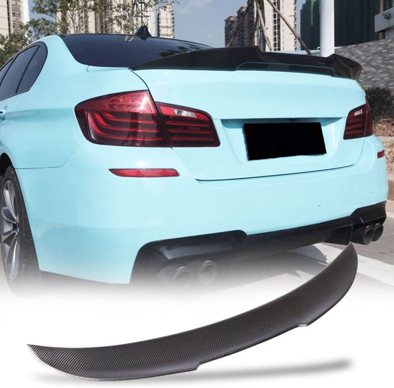 TGFOF Für 5ER F10 520i 523i 528i 530i 535i 550i M Sport M5 Limousine 2011-2018 CarbonSpoiler Heckspoiler Abrisskante Heckflügel Lippe von TGFOF