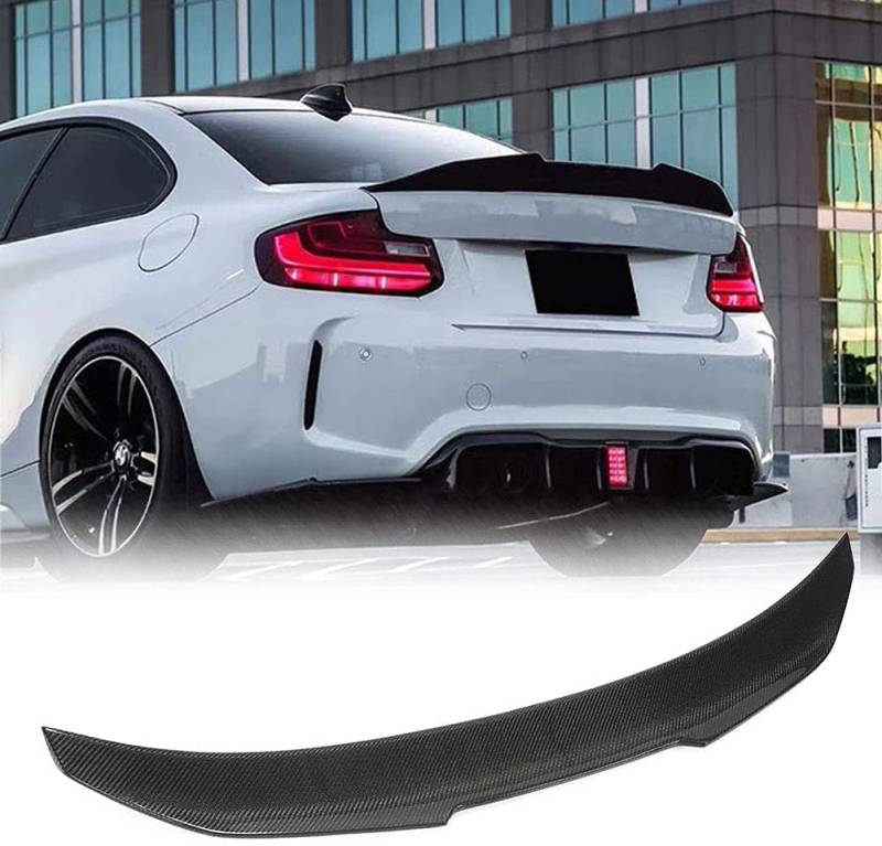 TGFOF Heckspoiler aus echter Karbonfaser für BMW 2er-Serie F22 220i 228i 230i M235i F87 M2 Coupe 2014–2020 Heckspoiler Kotflügel Lippe PSM Typ von TGFOF