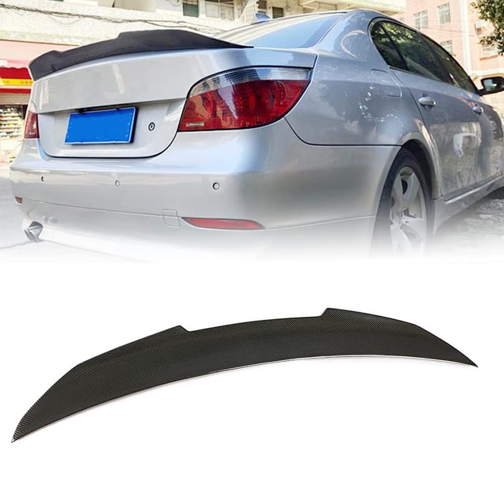 TGFOF Heckspoiler für BMW 5er E60 520i 523i 525i 528i 530i 535i 540i 545i 550i M Sport M5 Limousine 2004–2010 Fiberglas FRP Heckspoiler Flügel schwarz (Fiberglas mit Mattschwarz) von TGFOF