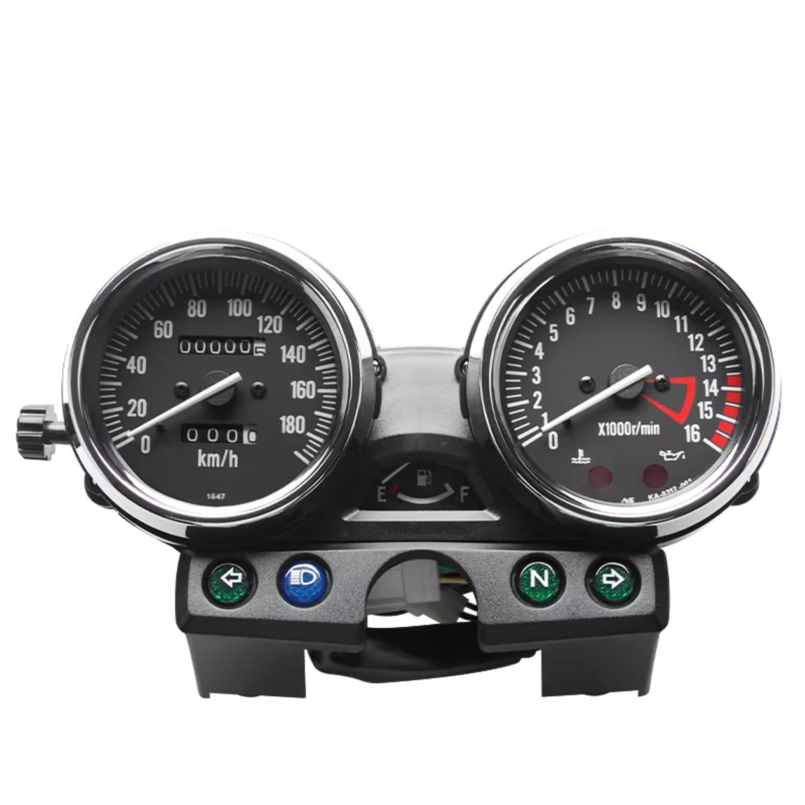 TGFQOLB Motorrad Instrumentengehäuse Für ZRX1100 Für ZRX400 250 400 750 1100 Für ZRX250 Motorräder Tacho Gauge Tachometer Kilometerzähler Ersetzen Teile Zubehör(180 OEM) von TGFQOLB