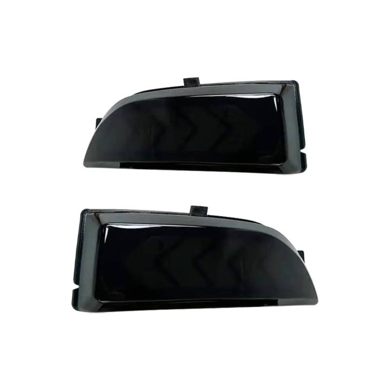 TGFQOLB Spiegelblink Blinkerlampe Kompatibel Mit Ford Für Ranger Für T6 2012-2021 Für Raptor Für Wildtrak 2 STÜCKE Dynamisches Tagfahrlicht Blinker DRL Seitenspiegellicht(Smoke Cover) von TGFQOLB