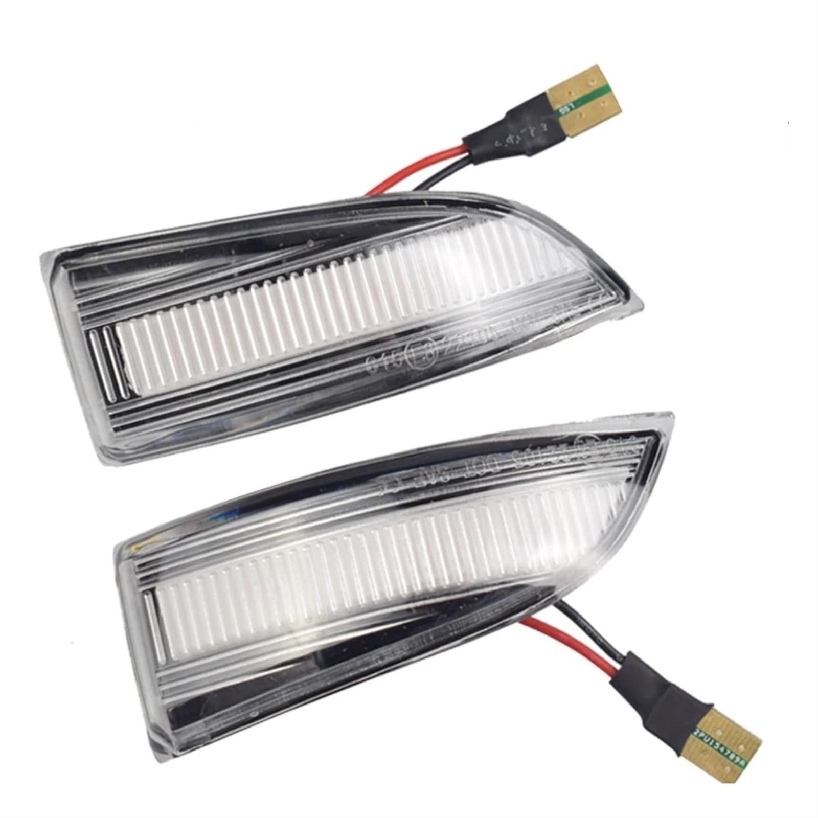 TGFQOLB Spiegelblink Blinkerlampe Kompatibel Mit Für Megane Für MK3 Für Laguna III X91 Für Grand Für Scenic III Für Fluence Für Safrane Dynamische Blinker-Sequenzanzeige(Crystal Style) von TGFQOLB